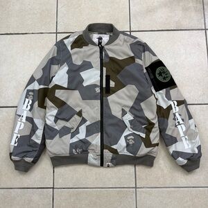 BAPE Splinter Camo Light Bomber Jacket Size XL